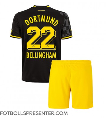 Borussia Dortmund Jude Bellingham #22 Bortatröja Barn 2022-23 Kortärmad (+ korta byxor)